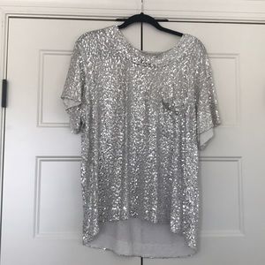 Diane von Furstenberg Sparkle Boxy Tee